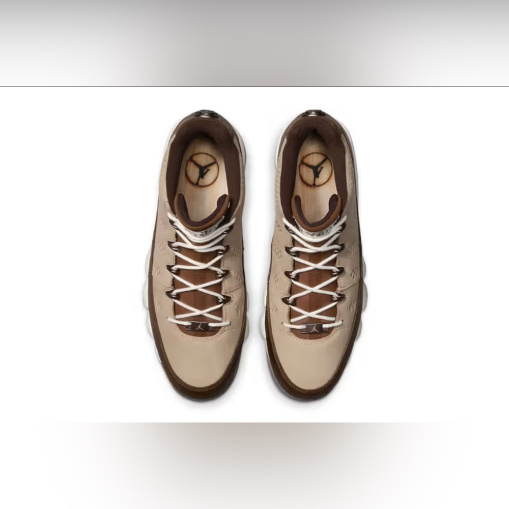 Nike Air Jordan 9 Low Golf “Masters” Wood-Grain FN6929-200 - Men Size 12 - NEW - Picture 2 of 13